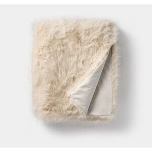 50"x60" Lush Faux Fur Throw - Threshold designed with Studio McGee NEW RARE